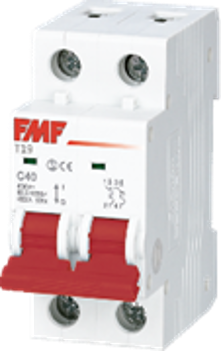 Mini Breaker termomagnético serie T19 1X10A, (6KA / 415V) (C) marca FMF