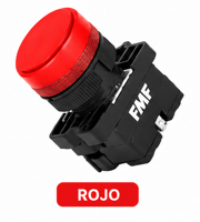 Piloto indicador LED serie P05 Multiv 6-380V Rojo (Ø22mm) Marca FMF