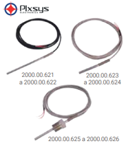 Sensores de temperatura bulbo recto Marca Pixsys