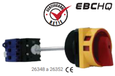 Interruptores rotativos para puerta (3 polos) Marca EBCHQ
