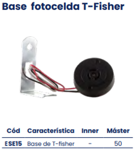 Base fotocelda t-fisher Marca Mercury