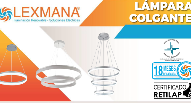 Lámpara colgante Marca Lexmana