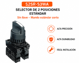 Selectores de muletilla ø 22mm Marca Autonics