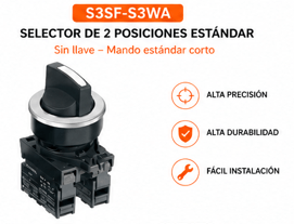 Selectores de muletilla ø 30mm Marca Autonics