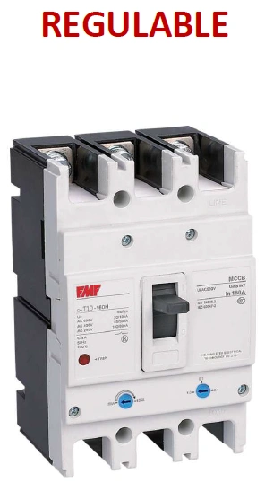 Breaker caja moldeada 3P 160A Marco 160A Marca FMF