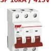 Mini breaker termomagnético 3P 100A Marca FMF