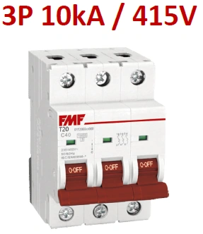 Mini breaker termomagnético 3P 250A Marca FMF