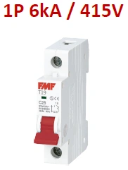 Mini breaker termomagnético monopolar de 16A Marca FMF