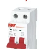 Mini breaker termomagnético 2P 32A Curva C Marca FMF