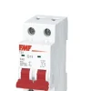 Mini breaker termomagnético DC 2P 32A Curva C Marca FMF