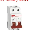 Mini breaker termomagnético 2P 32A Curva C Marca FMF