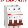 Mini breaker termomagnético 3P 20A Curva C Marca FMF