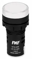 Piloto luminoso LED blanco 22mm 230VAC Marca FMF