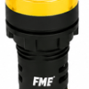 Piloto luminoso LED amarillo 22mm 230VAC Marca FMF