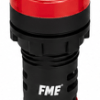 Piloto luminoso LED rojo 22mm 110VAC Marca FMF