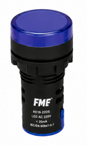 Piloto luminoso LED azul 22mm 230VAC Marca FMF