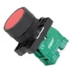 Pulsador plástico rojo NC con retorno Ø22 mm Marca FMF