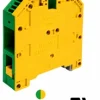 Bornera Tierra  4mm² 32A 750V Amarillo-Verde Marca Onka