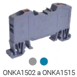 Bornera de Resorte  4mm² 32A 750V Gris  x 10 Unid Marca Onka