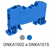Bornera de Resorte  4mm² 32A 750V Azul  x 10 Unid Marca Onka