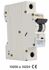 Mini Breaker 1 Polo 2A Curva C 6kA 230/400V EBCHQ Marca Ebchq