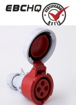 Toma aérea Tipo Plug IP67 / 32A / 3P + T/ 380-415V Marca EBCHQ