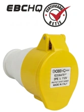 Toma aérea Plug IEC IP44 / 16A / 2P + T / 200-250V Marca EBCHQ