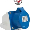 Toma sobreponer Plug IEC IP44 / 32A / 2P + T / 200-250V Marca EBCHQ