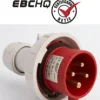Clavija Tipo Plug IP67 / 63A/ 3P + T/ 380-415V Marca EBCHQ