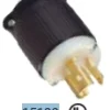 Clavijas industriales de seguridad ¼ de giro nema 15A Marca  Ebchq