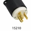 Clavija industriales de seguridad ¼ de giro nema 15A Marca  Ebchq