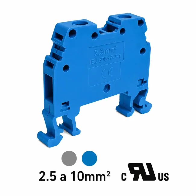 Bornera torn 41V/750V 6mm2 azul x 10 unidMarca Onka Marca Onka