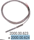 Sensores de temperatura bulbo recto 10cm Marca  Pixsys