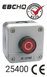 Estaciones de mando de sobreponer en caja plástica ip40 Contactos 1NC Marca EBCHQ