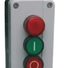 Estaciones de mando de sobreponer en caja plástica ip40 Contactos 1NA + 1NC Marca EBCHQ