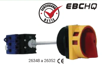 Interruptores rotativos para puerta (3 polos) 32A Marca  Ebchq