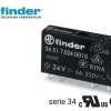 Relevo slim / 5 pines / 12VDC Marca FINDER