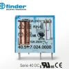 Mini relevo 24vdc 8 pines Marca FINDER