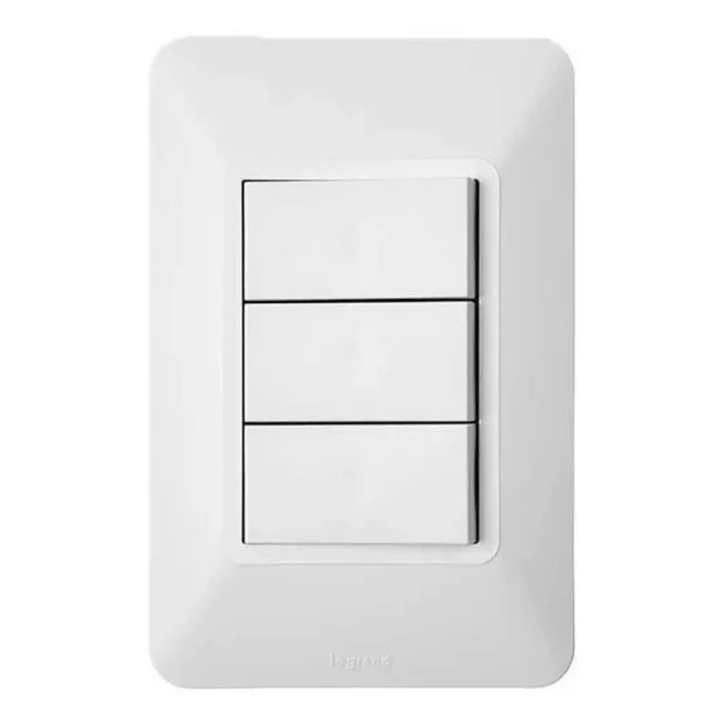 Interruptor elit triple blanco Marca Legrand