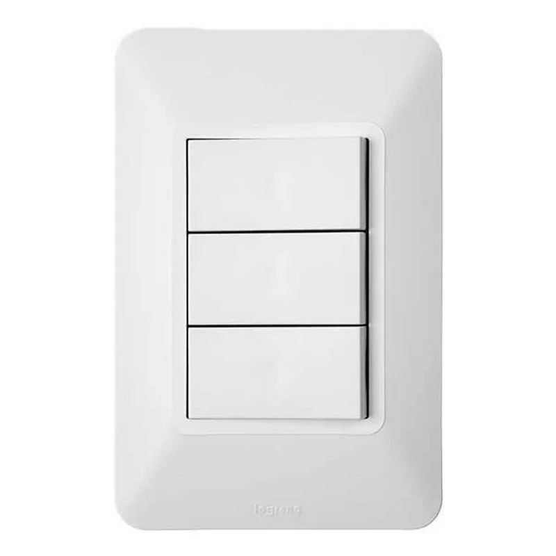 Interruptor elit triple blanco Marca Legrand