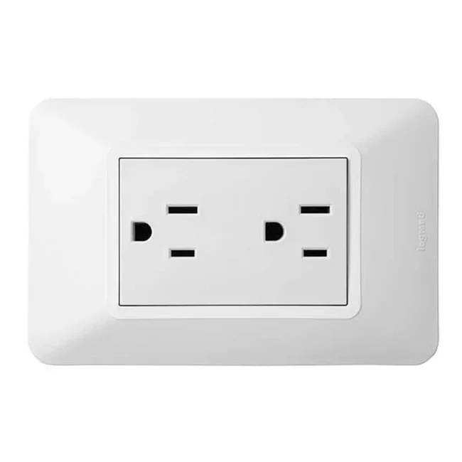 Toma elit doble c.p blanco Marca Legrand