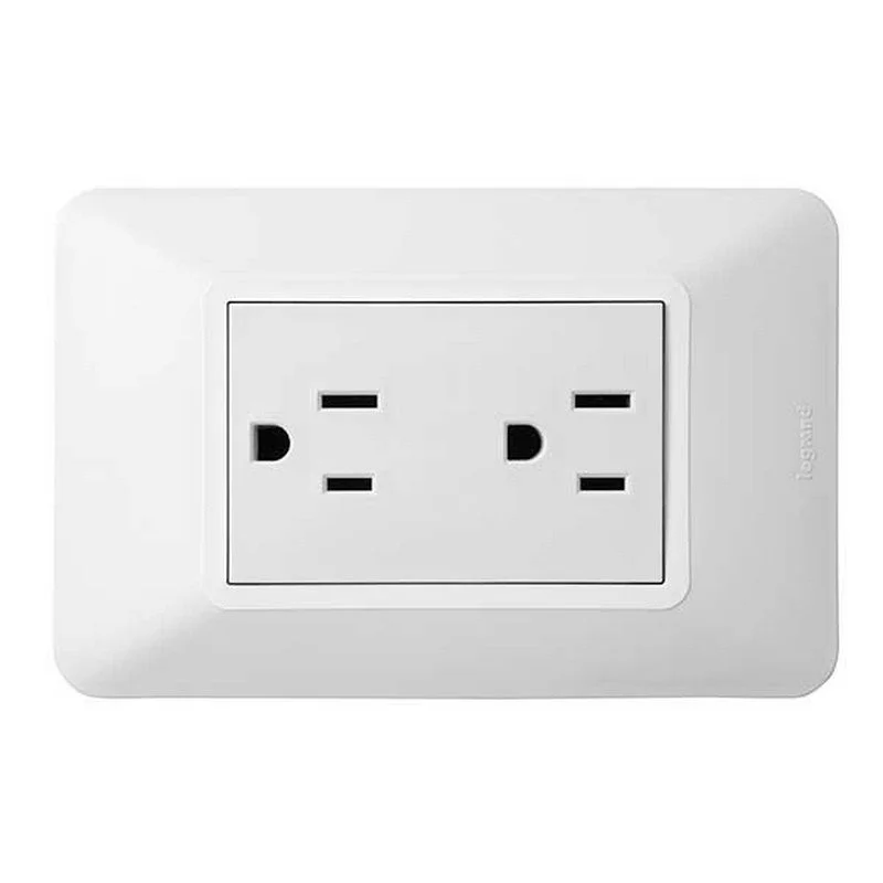 Toma elit doble c.p blanco Marca Legrand