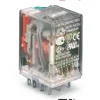 Relevo 14 pines planos 230VAC Marca RELPOL