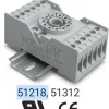 Base para relevo 8 pines redondos Marca RELPOL