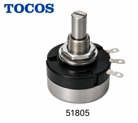 Potenciómetro lineal 1 vuelta 5 kΩ Marca TOCOS