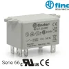 Relevo de potencia 6 pines 24VDC Marca FINDER