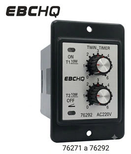 Controlador temporizadores analógicos cíclicos 88X58 mm 220VAC Marca EBCHQ
