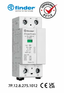 DPS Tipo 1+2 Bipolar 275 VAC 12.5 kA con Contacto Remoto Marca Finder