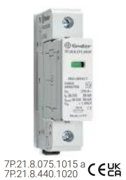 DPS Tipo 2 Monopolar 110 VAC / 125 VDC 15 kA con Contacto Remoto