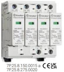 DPS Tipo 2 Tetrapolar 120 VAC / 150 VDC 15 kA